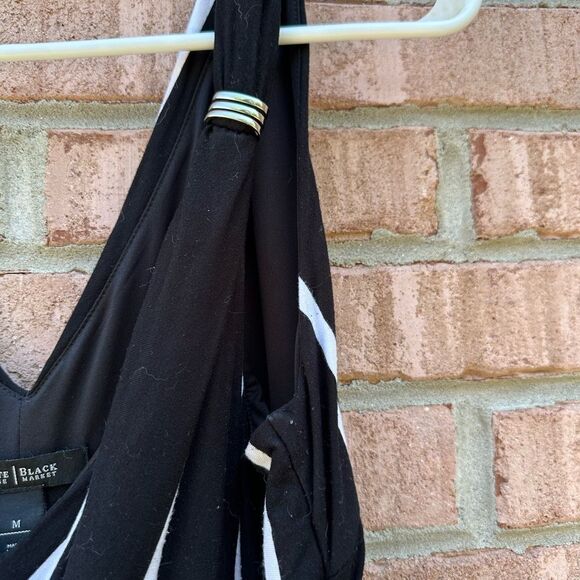 Stylish Black and White Maxi Dress - Picture 5 of 8